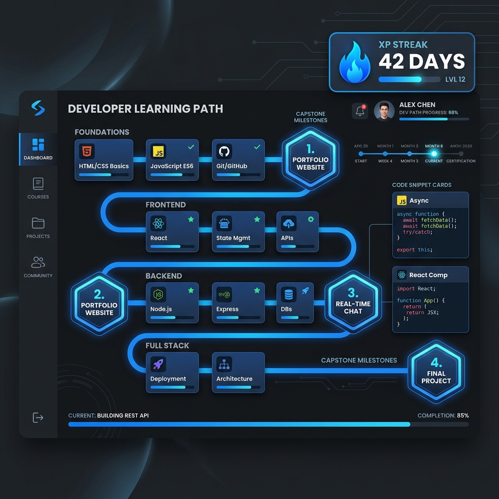 RoadmapFinder Interactive Tech Learning Path